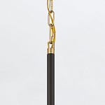 Подвесной светильник с плафоном в форме плоского купола и белой шарообразной лампой Eurofase варинант исполнения - 6 | Loft Concept в Красноярске