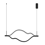 Подвесной светильник волнообразный изогнутый на двух тросах 123 см Spiral Lighting варинант исполнения - 4 | Loft Concept в Красноярске