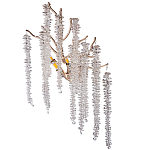 Бра на ветвистом золотом каркасе со стеклянными подвесами Raceme варинант исполнения - 1 | Loft Concept в Красноярске