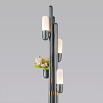 Торшер светодиодный с серым металлическим каркасом Generosity варинант исполнения - 2 | Loft Concept в Красноярске