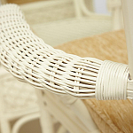 Комплект обеденный из ротанга Eloise grand white варинант исполнения - 8 | Loft Concept в Красноярске