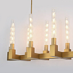 Люстра CANELLE Linear Chandelier 12 Modern Brass варинант исполнения - 1 | Loft Concept в Красноярске