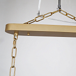 Люстра подвесная овальная со стеклянными трубками Длина 100 см Nembus варинант исполнения - 2 | Loft Concept в Красноярске