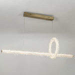 Подвесной линейный светильник Gilbertine Crystals Linear Hanging Lamp варинант исполнения - 3 | Loft Concept в Красноярске