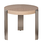 Столик журнальный круглый со светлым шпоном Light Veneer Table варинант исполнения - 1 | Loft Concept в Красноярске