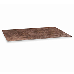 Стол обеденный с коричневой прямоугольной столешницей из керамики на четырех пластиковых ножках Brown Ceramics варинант исполнения - 3 | Loft Concept в Красноярске