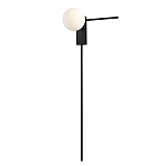 Бра с белым шарообразным плафоном и черным минималистичным каркасом Direct Rays варинант исполнения - 2 | Loft Concept в Красноярске