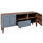 ТВ-тумба серая из массива бука с 2-мя дверками и ящиком Wenge Light варинант исполнения - 4 | Loft Concept в Красноярске