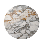 Столик журнальный с круглой мраморной столешницей на трех опорах Marble Stone Drawing варинант исполнения - 2 | Loft Concept в Красноярске