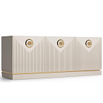 ТВ-тумба с 3-мя фактурными дверцами Satin Furniture варинант исполнения - 1 | Loft Concept в Красноярске