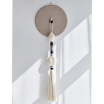 Аксессуар на стену диск из нитей Wall Decor White Thread Disc  варинант исполнения - 4 | Loft Concept в Красноярске