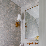 Зеркало прямоугольное в фактурной золотой раме Reflective Fabric варинант исполнения - 4 | Loft Concept в Красноярске