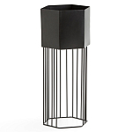 Кашпо Elevated Planters Сlive 59 черное  варинант исполнения - 1 | Loft Concept в Красноярске