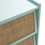 Комод с 3-мя ящиками из ротанга Blais Turquoise Wicker Furniture варинант исполнения - 4 | Loft Concept в Красноярске