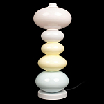 Настольная лампа из стеклянных сфер в пастельных тонах Высота 48 см Pastel Lunaria варинант исполнения - 1 | Loft Concept в Красноярске