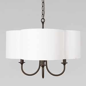 Люстра с белым текстильным абажуром Vitorino 