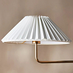 Люстра линейная с 2-мя белыми плиссированными тканевыми абажурами Combination варинант исполнения - 3 | Loft Concept в Красноярске