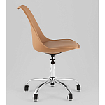 Офисный стул на металлическом основании EGGERY Brown пластик варинант исполнения - 4 | Loft Concept в Красноярске