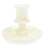 Подсвечник в виде чаши из натурального камня оникс Stone Candlestick варинант исполнения - 1 | Loft Concept в Красноярске