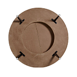 Журнальный столик с круглой фактурной столешницей из натурального дерева Vortex варинант исполнения - 3 | Loft Concept в Красноярске