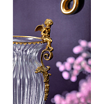 Ваза прозрачная с бронзовыми ручками в виде ангелов Eden Garden варинант исполнения - 4 | Loft Concept в Красноярске