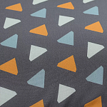 Постельное белье из сатина с принтом треугольники 150х200 см Triangular Dreams варинант исполнения - 2 | Loft Concept в Красноярске