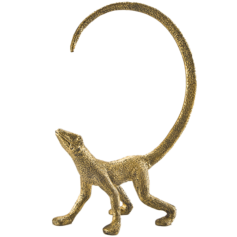 Декоративная статуэтка ящерица Golden Lizard Statuette Золотой Декоративная статуэтка ящерица Golden Lizard Statuette Золотой в Красноярске | Loft Concept