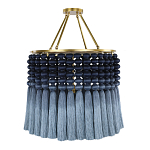 Люстра синяя плетеная с кисточками Boho Tassel Chandelier варинант исполнения - 2 | Loft Concept в Красноярске