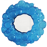 Дизайнерское Зеркало из синего стекла Blue Bubbles Mirror  варинант исполнения - 3 | Loft Concept в Красноярске