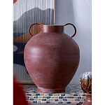 Ваза бордовая с 2-мя фактурными ручками Vase Burgundy Glaze варинант исполнения - 5 | Loft Concept в Красноярске