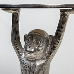 Столик с подстольем в виде обезьянки Bombay Nickel варинант исполнения - 6 | Loft Concept в Красноярске