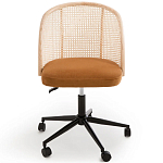 Офисное кресло из велюра и ротанга Eilwen Rattan Wicker Chair варинант исполнения - 2 | Loft Concept в Красноярске