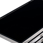 Столик журнальный с черной стеклянной столешницей Embodiment of Contemporary Art  варинант исполнения - 2 | Loft Concept в Красноярске