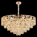 Люстра каскадная с подвесками в форме колец Galaxy of Light варинант исполнения - 7 | Loft Concept в Красноярске