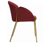 Стул бордовый на золотистых ножках Burgundy Chair варинант исполнения - 2 | Loft Concept в Красноярске