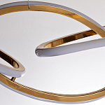Люстра подвесная золотая в форме изогнутых колец Curved Rings варинант исполнения - 2 | Loft Concept в Красноярске
