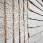 Большое Панно Абстракция белые нити Huipil Wall Hanging варинант исполнения - 2 | Loft Concept в Красноярске