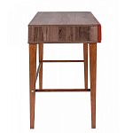 Стол письменный из массива бука с 2-мя ящиками красный Wenge Light варинант исполнения - 2 | Loft Concept в Красноярске