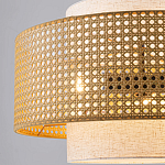 Подвесной светильник с декоративным поясом из плетеного бамбука Biuloggicu варинант исполнения - 4 | Loft Concept в Красноярске