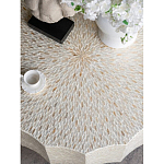 Стол кофейный с отделкой раковинами устриц Coastal Charm варинант исполнения - 5 | Loft Concept в Красноярске