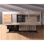 Кухонный гарнитур из массива дерева и камня HI-LINE 6 FRAME DOOR Dada Engenereed Kitchen варинант исполнения - 8 | Loft Concept в Красноярске