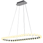 Люстра подвесная светодиодная с круглыми плафонами белого цвета PEARLS Suspension 100  варинант исполнения - 2 | Loft Concept в Красноярске