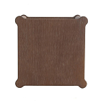 Приставной столик деревянный с резными ножками и нижней полкой Vintage Side Table Brown Wood варинант исполнения - 2 | Loft Concept в Красноярске