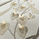 Обои с вышивкой ручной работы Moonlit Garden Original colourway on muslin варинант исполнения - 2 | Loft Concept в Красноярске