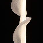 Люстра с белым скрученным плафоном Golden Swirl варинант исполнения - 5 | Loft Concept в Красноярске