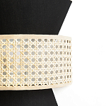 Бра с плетеным декором из ротанга Bonnie Wicker Black Wall Lamp варинант исполнения - 3 | Loft Concept в Красноярске