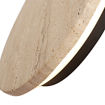 Бра с круглым плафоном из травертина Shaw Marble Lighting варинант исполнения - 2 | Loft Concept в Красноярске