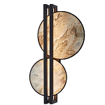 Бра из двух каменных дисков в металлической раме Constellation варинант исполнения - 1 | Loft Concept в Красноярске