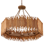 Люстра с абажуром из ротанга Wicker Furniture варинант исполнения - 3 | Loft Concept в Красноярске