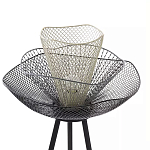 Торшер с трехъярусным плафоном из металлической сетки Metal Mesh Floor Lamp варинант исполнения - 4 | Loft Concept в Красноярске